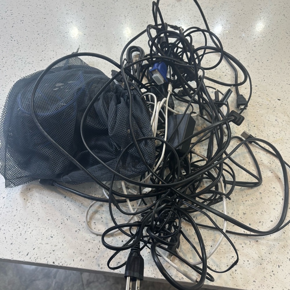 Assorted Electronic Cables and Accessories
